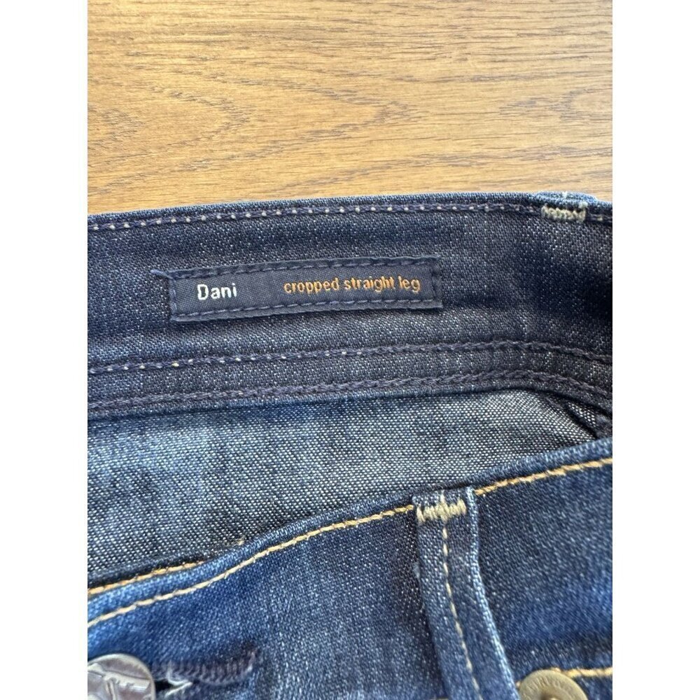 Blue Denim CITIZENS OF HUMANITY Dani Cropped Straight Leg Cuffed Jeans Size 26 - Picture 9 of 16